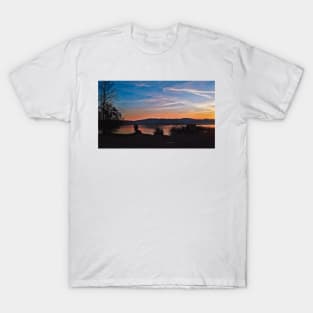 Romantic Sunset landscape lake photography T-Shirt